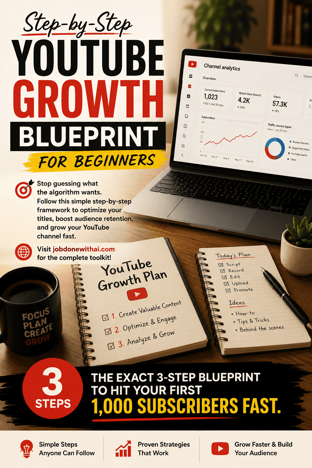 Step-by-Step YouTube Growth Blueprint for Beginners (2026)
