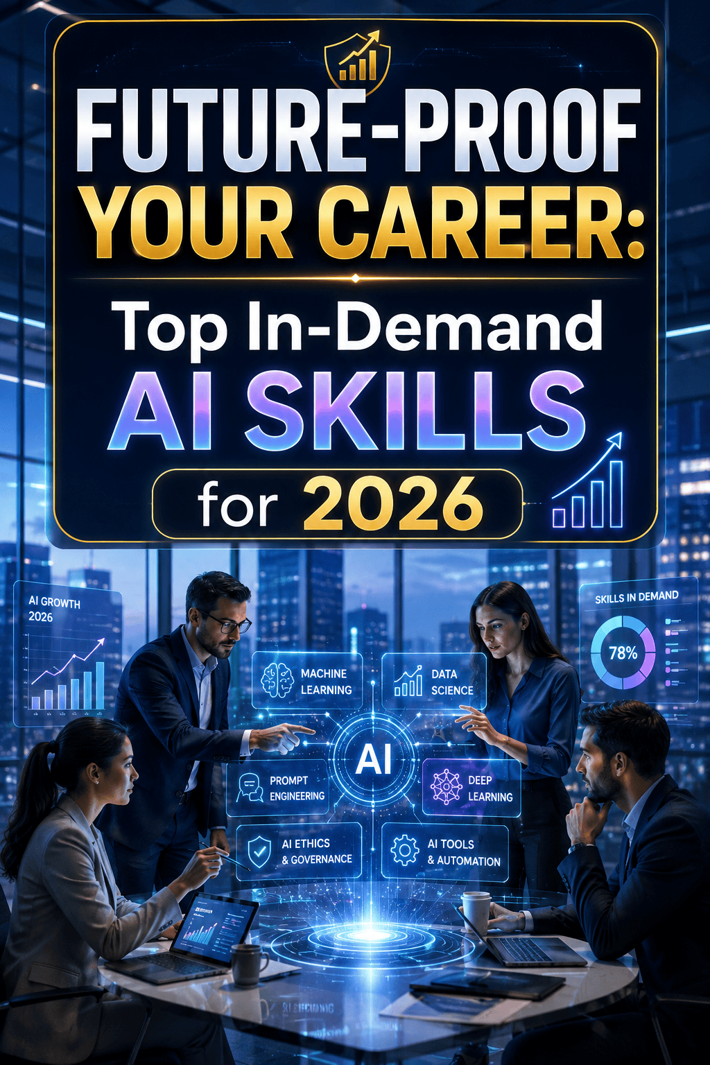 High-demand AI skills to future proof your career in 2026.